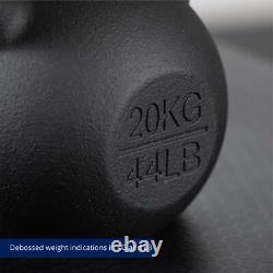 Titan Fitness 20 KG Cast Iron Kettlebell, Single Piece Casting, KG and LB