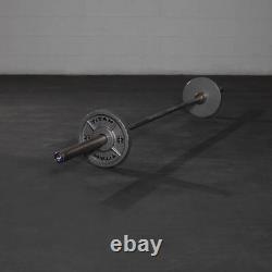 Titan Fitness 25 LB Cast Iron Olympic Plates, Sold In Pairs, Classic Plates