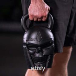 Titan Fitness 50 LB Warrior Kettlebell, Cast-Iron Skull Design