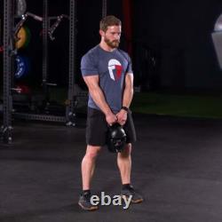 Titan Fitness 50 LB Warrior Kettlebell, Cast-Iron Skull Design