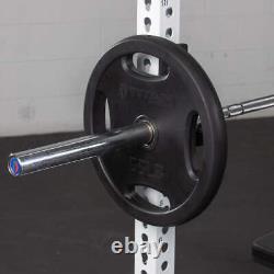 Titan Fitness 55 LB Single Black Grip Plate, Cast Iron and Rubber Coating