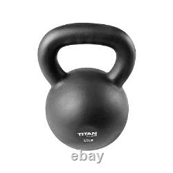 Titan Fitness 65 LB Cast Iron Kettlebell, Single Piece Casting, LB Markings