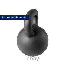 Titan Fitness 75 LB Cast Iron Kettlebell, Single Piece Casting, LB Markings
