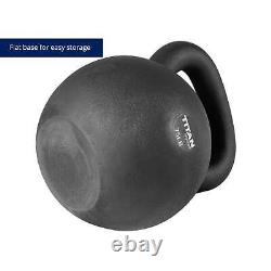Titan Fitness 75 LB Cast Iron Kettlebell, Single Piece Casting, LB Markings