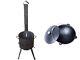 Traditional Kazan 100% Cast Iron & Oven Stove Uchag With Chimney For Pilaf Plov