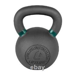 USA 62 lb. Cast-Iron Single Orange Kettlebell