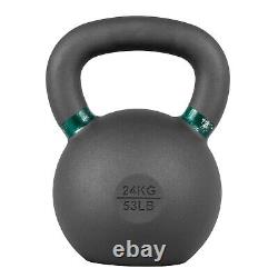 USA 62 lb. Cast-Iron Single Orange Kettlebell