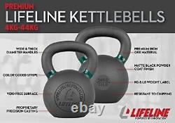 USA 62 lb. Cast-Iron Single Orange Kettlebell