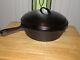 Unmarked Wagner Cast Iron Deep Skillet Chicken Fryer Heat Ring Dome Lid