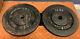 Used 2 Lot Vintage 75 Pound York Barbell Weight Plates (150 Lbs Total)