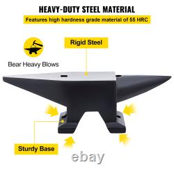 VEVOR Cast Iron Anvil, 110 Lbs(50kg) Single Horn Anvil with Large Countertop and