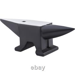 VEVOR Cast Iron Anvil, 110 Lbs(50kg) Single Horn Anvil with Large Countertop and