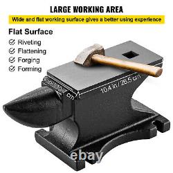 VEVOR Iron Anvil Blacksmith Single Beck Cast Iron 100LB/45KG With1.2in Square Hole