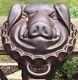 Vintage Cast Iron Pig Boar Hog Head Face Cheese Mold 1930s Weighs Over 6 Lb
