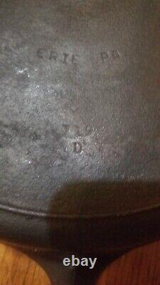 VINTAGE GRISWOLD NO. 12 CAST IRON SKILLET SMALL LOGO With HEAT RING 719 D