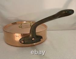 VTG E Dehillerin Paris France Copper Sauté Pan With Lid-12 3.2 MM 14.4 LBS