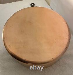 VTG E Dehillerin Paris France Copper Sauté Pan With Lid-12 3.2 MM 14.4 LBS