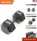 Versatile Cast Iron Hex Dumbbell, 100 Lbs Prevents Rolling, Comfortable Grip
