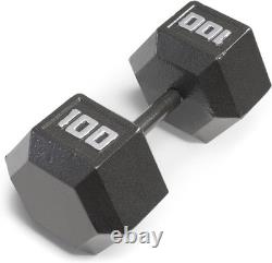 Versatile Cast Iron Hex Dumbbells 3lb to 100lb Sizes Available Individually