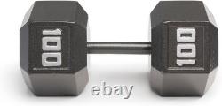 Versatile Cast Iron Hex Dumbbells 3lb to 100lb Sizes Available Individually