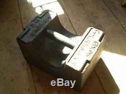 Victorian Cast Iron 56 Lb, Pound, Weight, Door Stopper, 1860 Circa, Weight Lifting