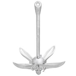VidaXL Folding Anchor Silver 13.2 lb Hot Dip Galvanized Cast Iron