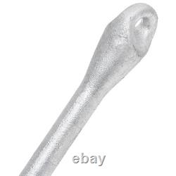 VidaXL Folding Anchor Silver 13.2 lb Hot Dip Galvanized Cast Iron