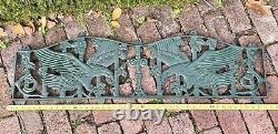 Vintage / Antique VICTORIAN EAGLE STYLE GARDEN BENCH Cast Iron Project