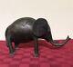 Vintage Bronze/cast Iron Metal Elephant Sculpture Rustic Hand-made 10lbs