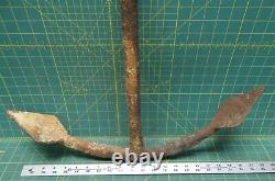 Vintage Cast Forged Iron Boat Ship Yacht Anchor 34L x22W, 14.5lbs with20' Rope