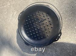 Vintage Cast Iron #12 DO DUTCH OVEN With Self Basting Lid & Handle USA made