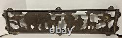 Vintage Cast Iron Animals Child's Bench Back 30 1/4