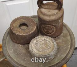 Vintage Cast Iron Balance Scale No 1 with Tray & Weights