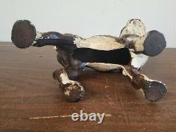 Vintage Cast Iron Boston Terrier Dog Door Stop 10 8lbs