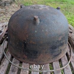 Vintage Cast Iron Cauldron Pot 21 64Lb Marked 20