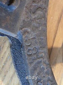 Vintage Cast Iron Fireplace Andirons Firedogs Knockers Mission Arts & Crafts