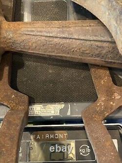 Vintage Cast Iron Fireplace Andirons Firedogs Knockers Mission Arts & Crafts