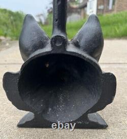 Vintage Cast Iron Fox Head Doorstop, Weight 8Lbs & Height 13 1/4