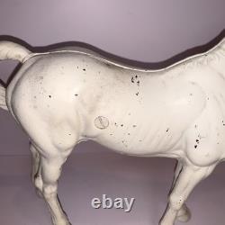 Vintage Cast Iron Horse Stallion Statue Door Stop Hubley Figurine 12x11 6 LBS