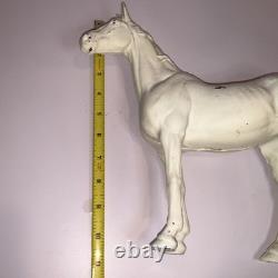 Vintage Cast Iron Horse Stallion Statue Door Stop Hubley Figurine 12x11 6 LBS