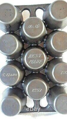 Vintage Cast Iron Muffin Pan By Sears & Roebuck #10 (1253) 11 Cups