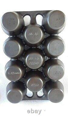 Vintage Cast Iron Muffin Pan By Sears & Roebuck #10 (1253) 11 Cups