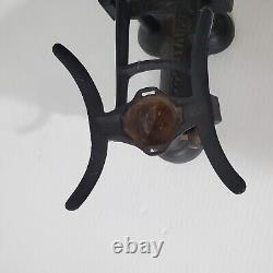Vintage Cast Iron Standard Scale With Tray 2lb Counter Weight Antique Black
