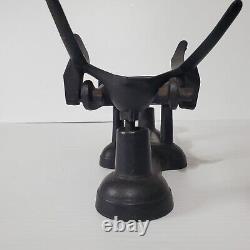 Vintage Cast Iron Standard Scale With Tray 2lb Counter Weight Antique Black