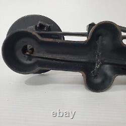 Vintage Cast Iron Standard Scale With Tray 2lb Counter Weight Antique Black