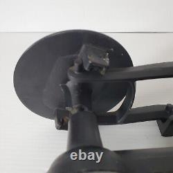 Vintage Cast Iron Standard Scale With Tray 2lb Counter Weight Antique Black