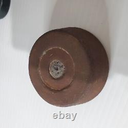 Vintage Cast Iron Standard Scale With Tray 2lb Counter Weight Antique Black