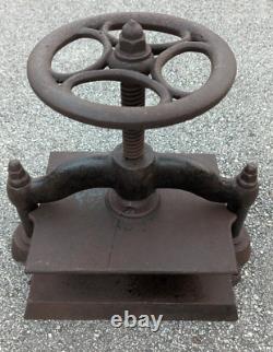 Vintage Cast Iron Tabletop Book Press As Is Heavy 56Lbs