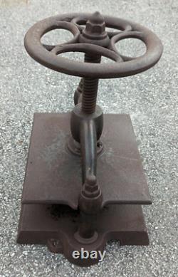 Vintage Cast Iron Tabletop Book Press As Is Heavy 56Lbs