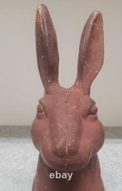 Vintage Cast Iron WILD RABBIT LARGE Door Stop Yard Pool Ornament 10 lbs +